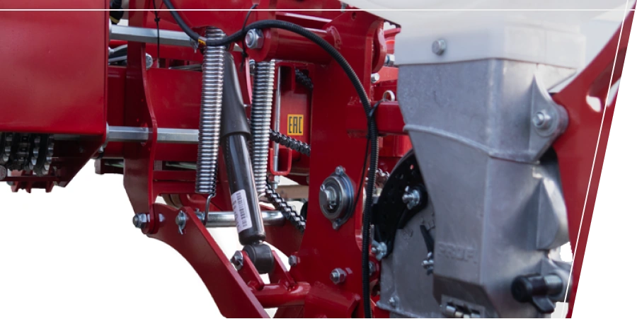 Szekció felfüggesztés — precíz vetés egyenetlen talajon