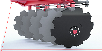 Az 660 mm átmérőjű tárcsák