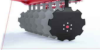 Az 560 mm átmérőjű tárcsák