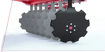 Az 560 mm átmérőjű tárcsák